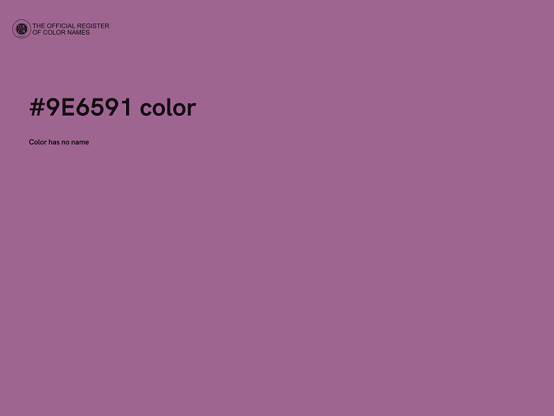 #9E6591 color image