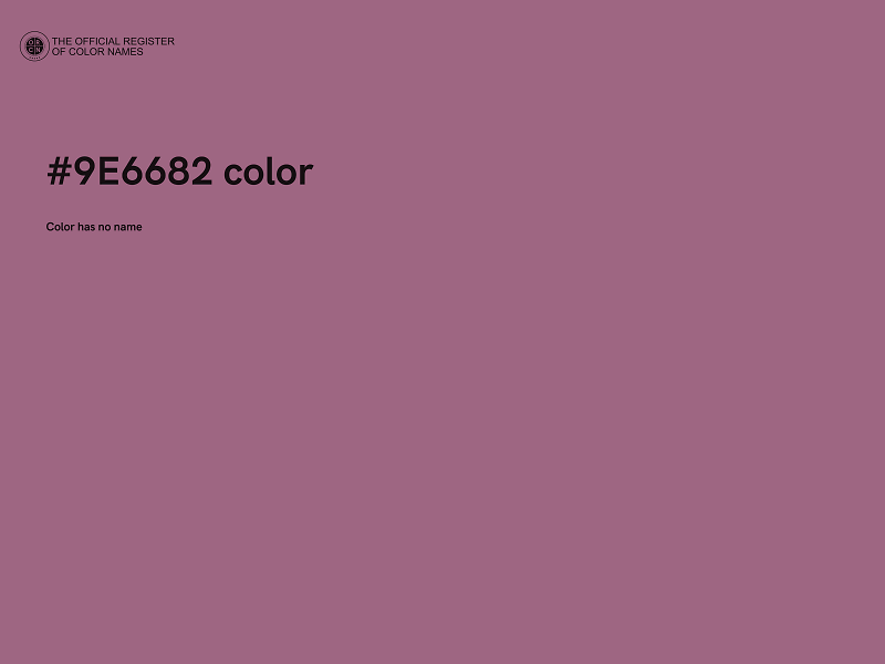 #9E6682 color image