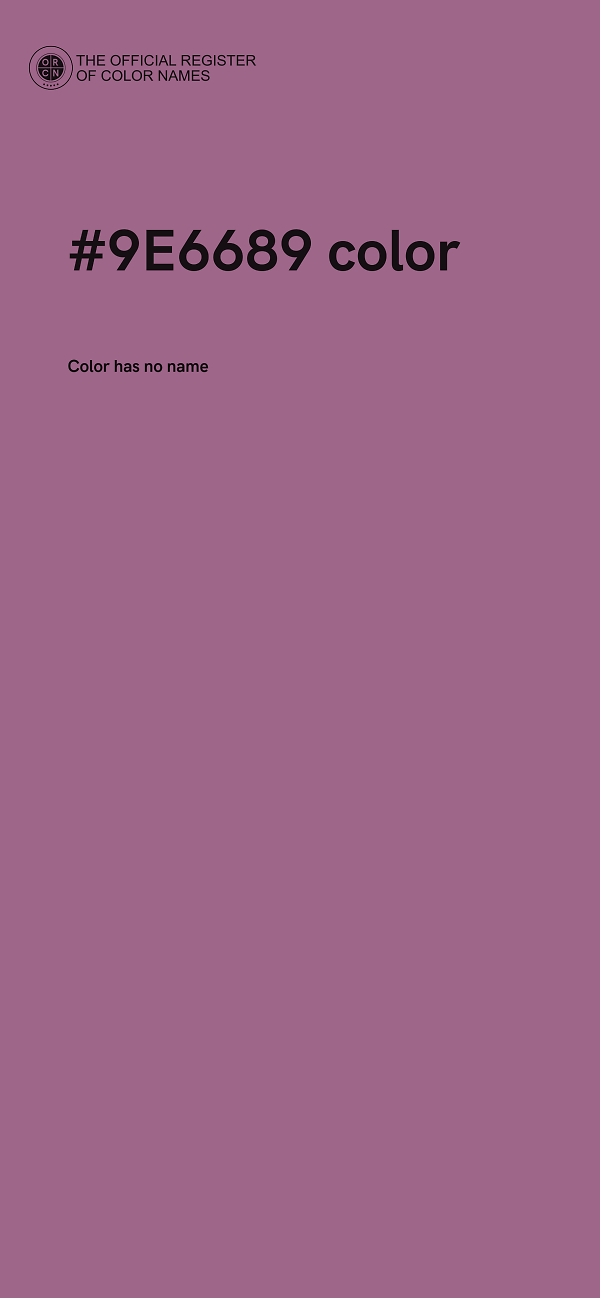 #9E6689 color image