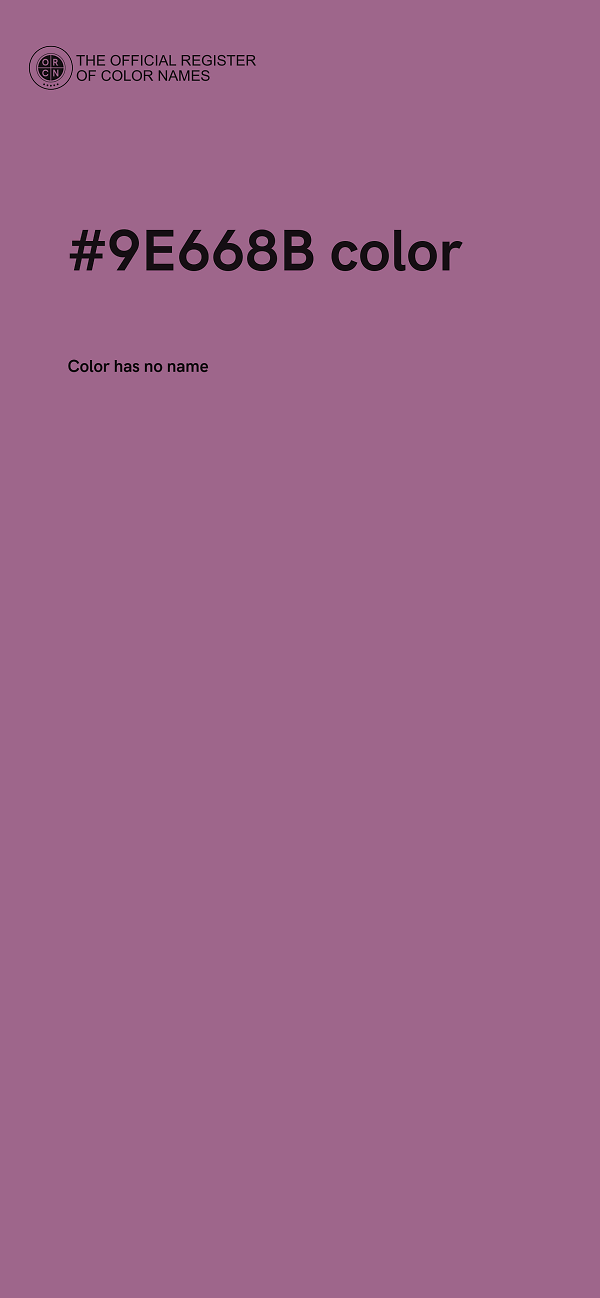 #9E668B color image