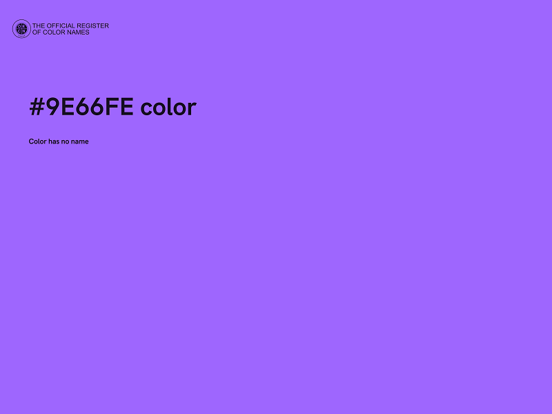 #9E66FE color image