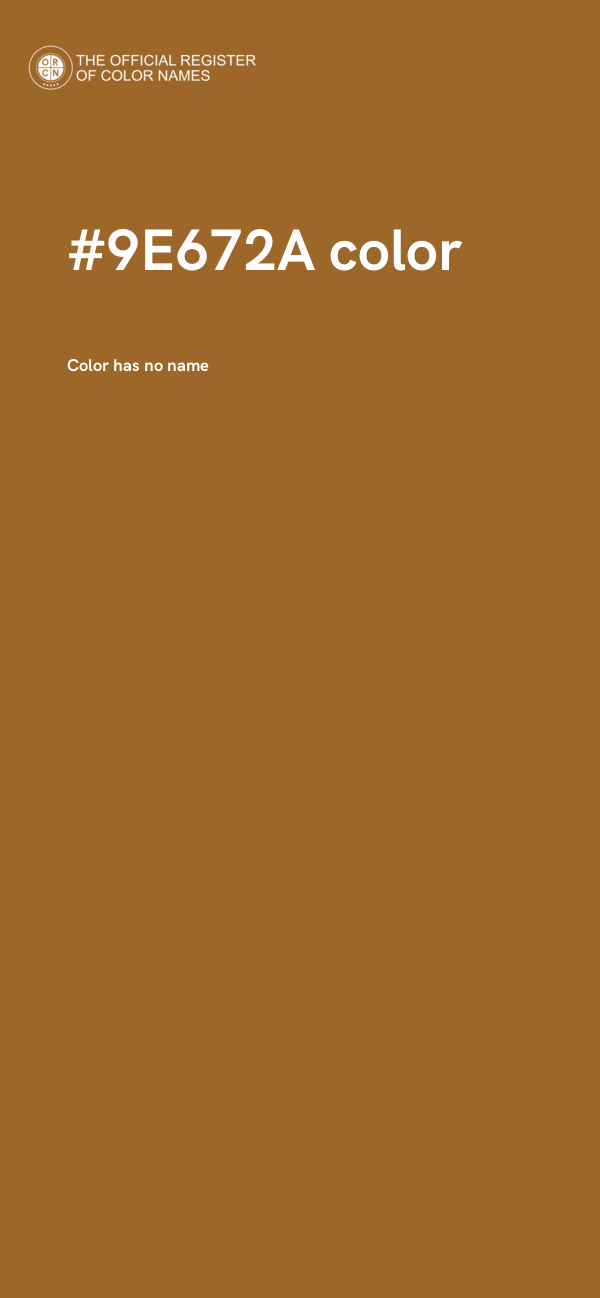 #9E672A color image