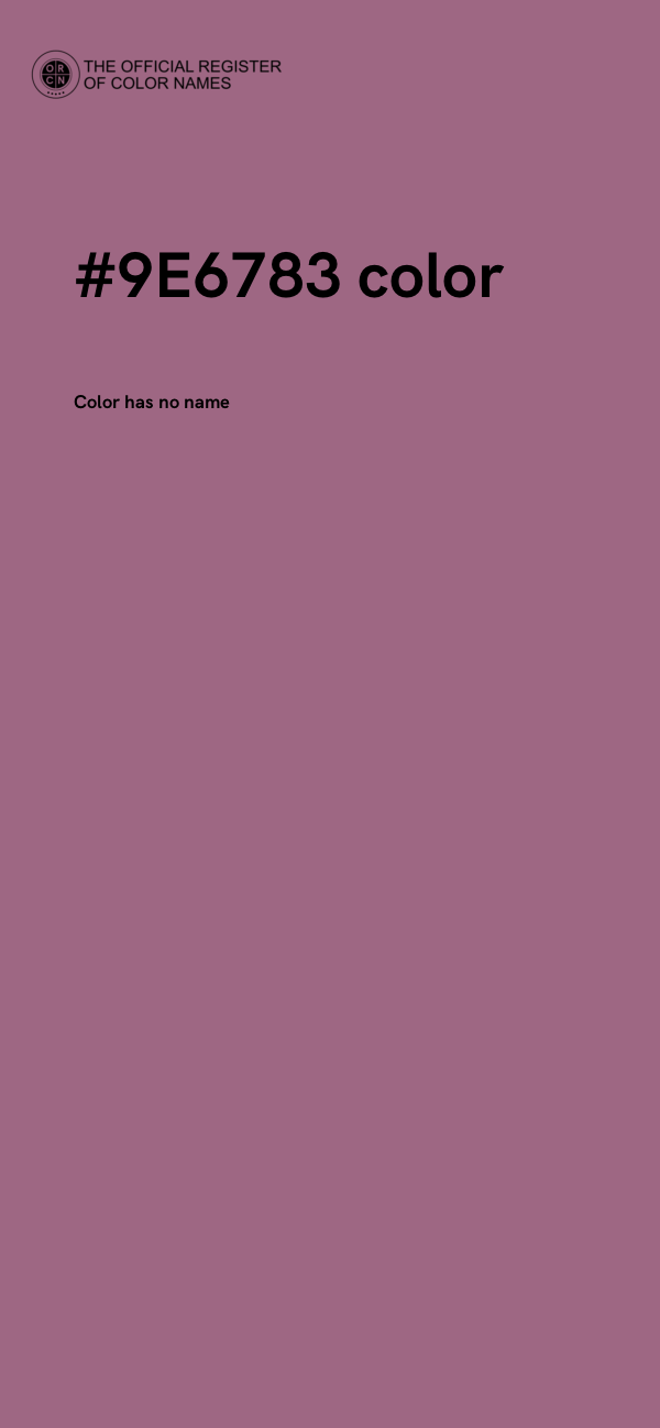 #9E6783 color image