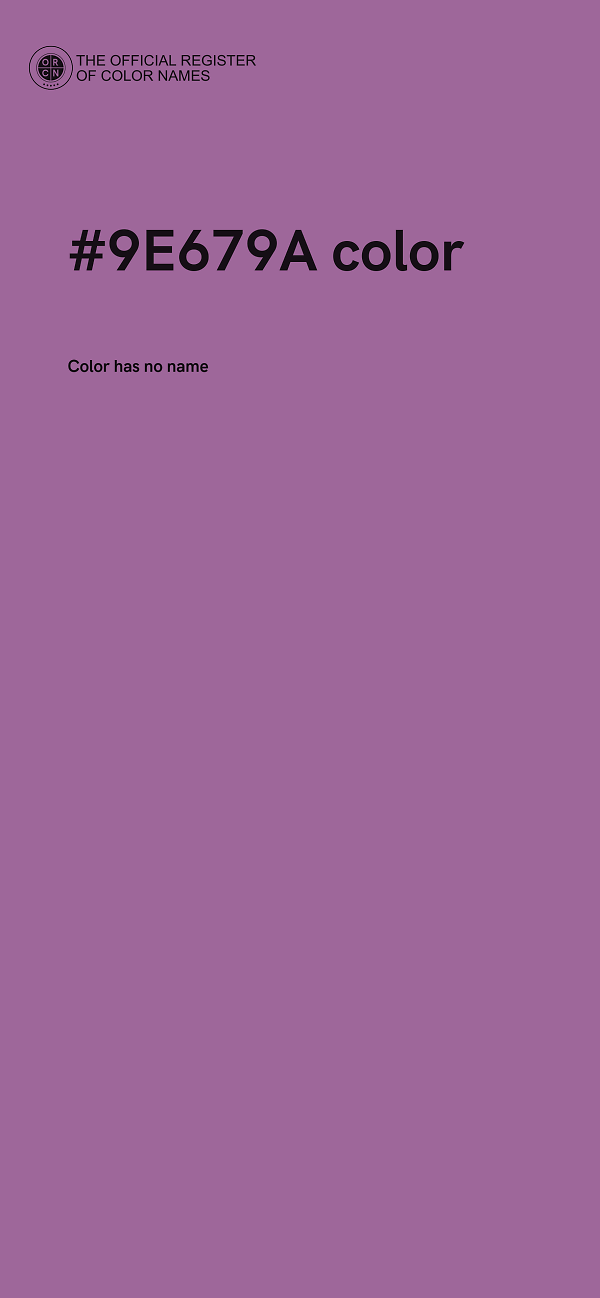 #9E679A color image