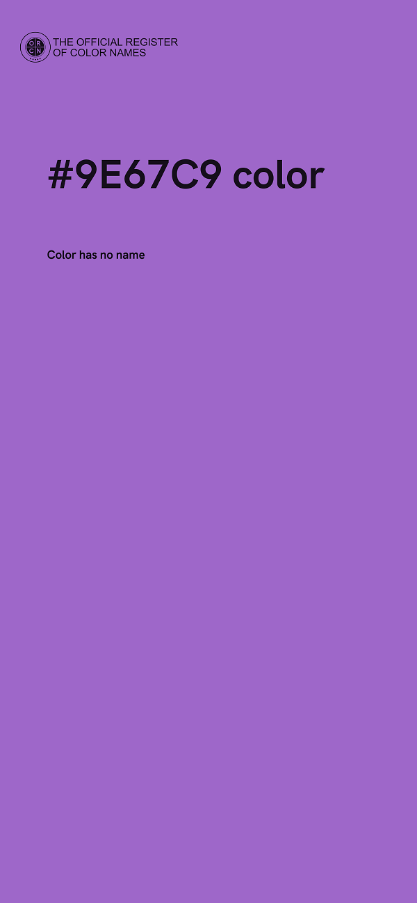 #9E67C9 color image