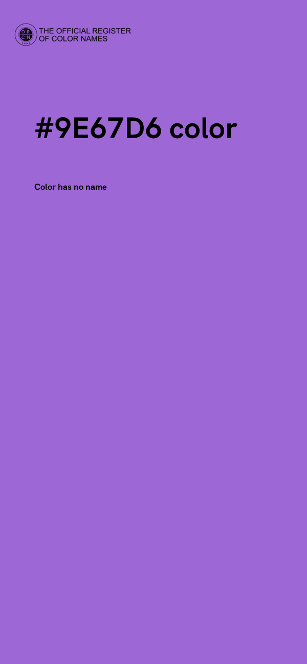 #9E67D6 color image
