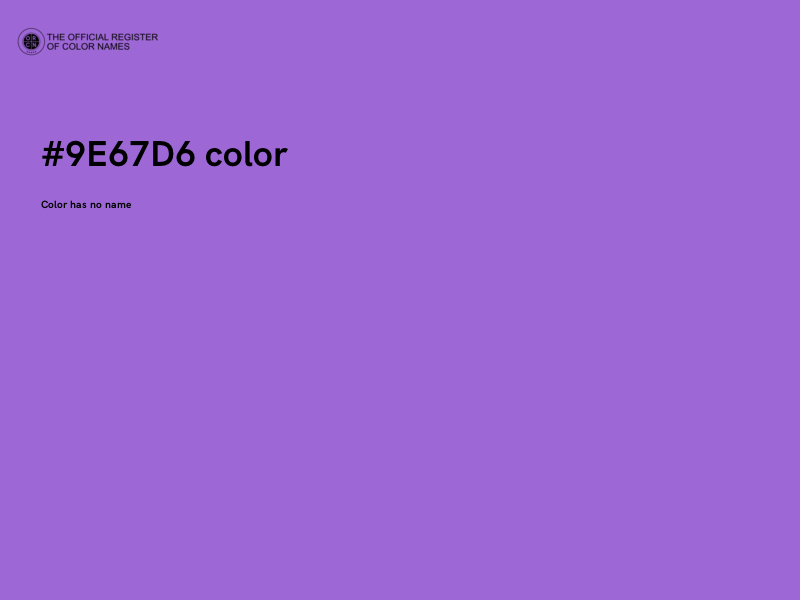 #9E67D6 color image