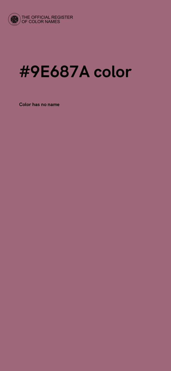 #9E687A color image