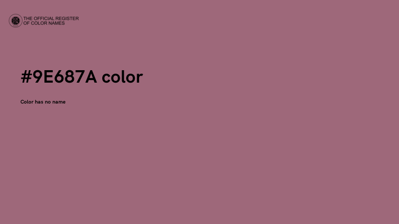 #9E687A color image
