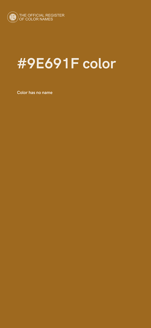#9E691F color image