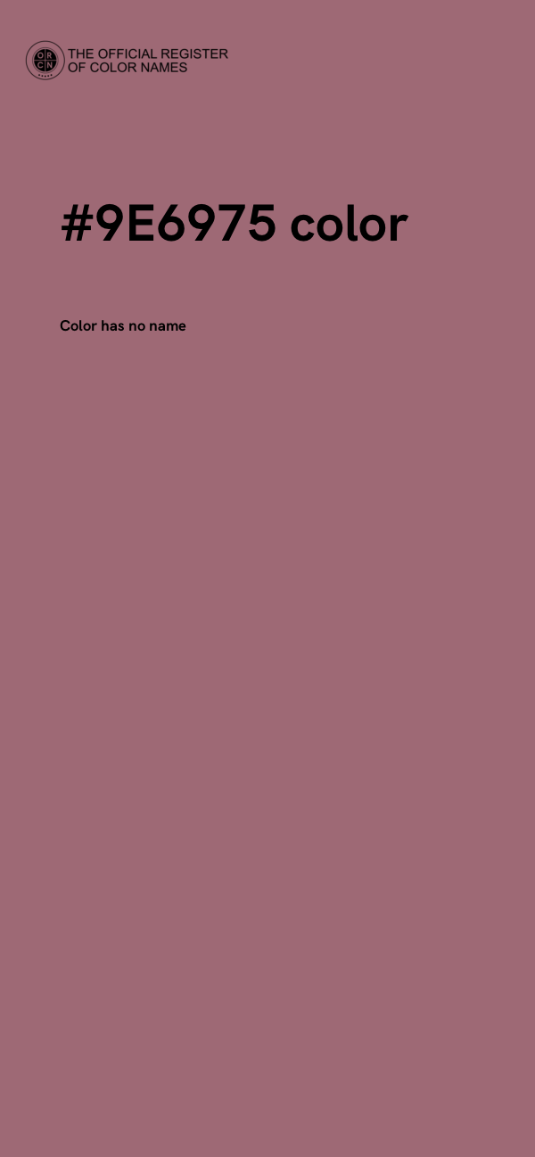 #9E6975 color image