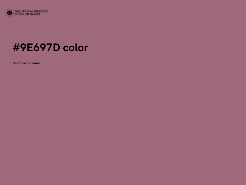 #9E697D color image