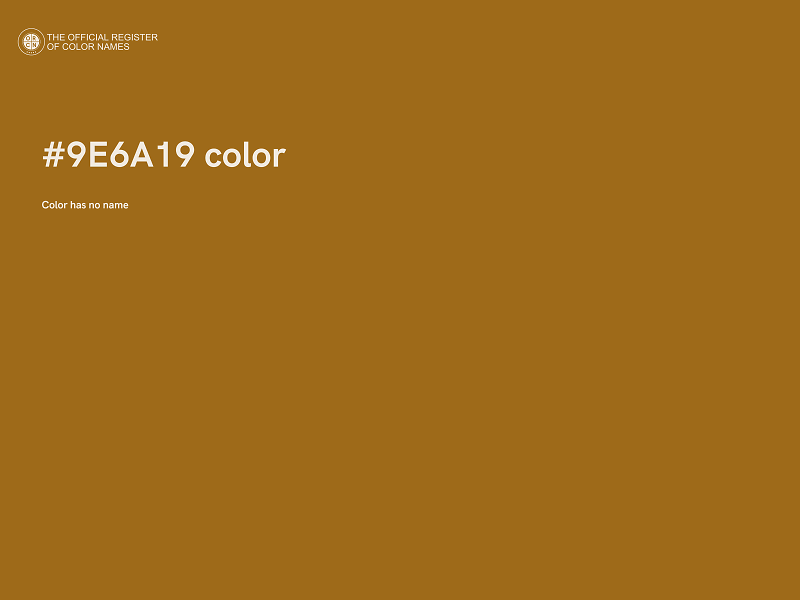 #9E6A19 color image