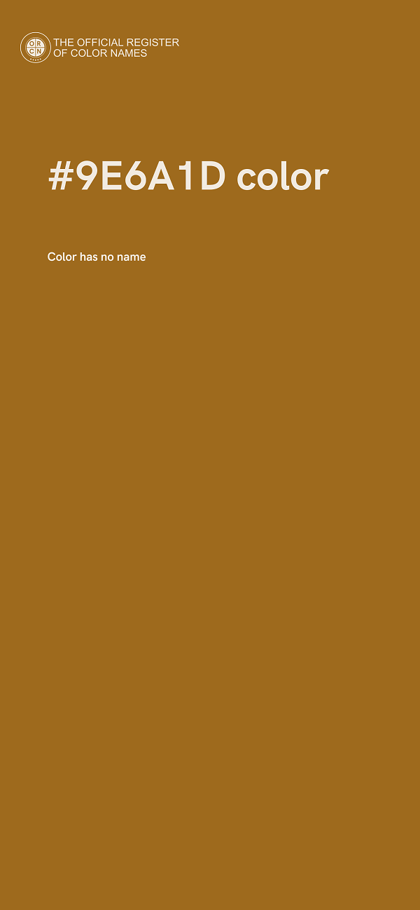 #9E6A1D color image