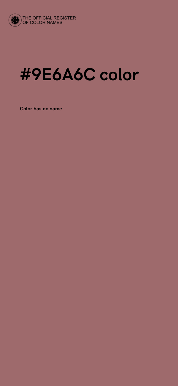 #9E6A6C color image
