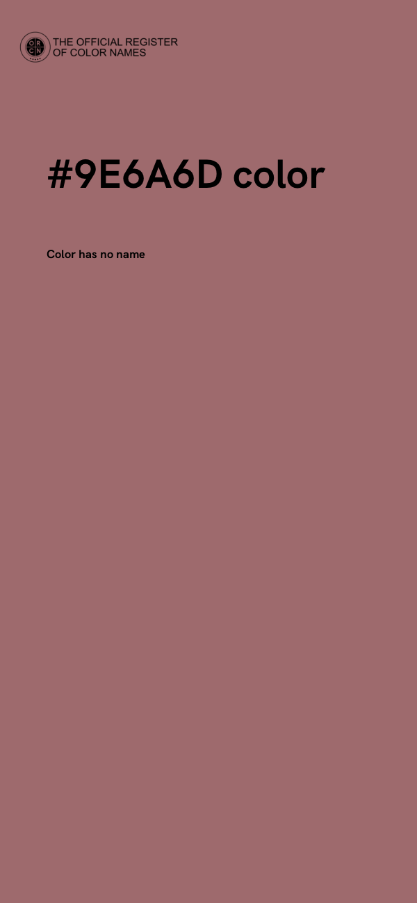 #9E6A6D color image