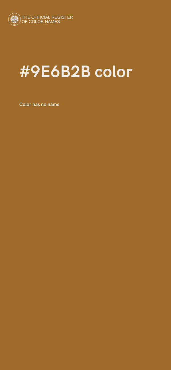 #9E6B2B color image