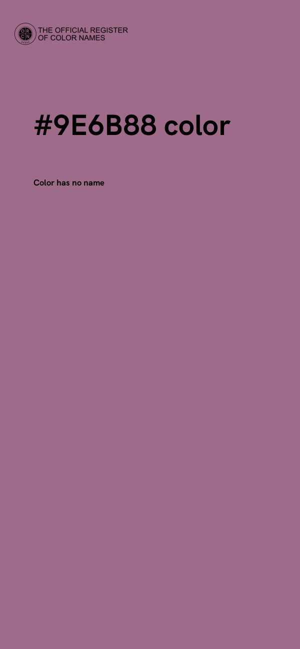 #9E6B88 color image