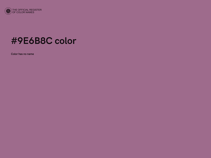 #9E6B8C color image