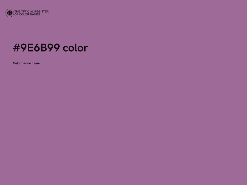 #9E6B99 color image