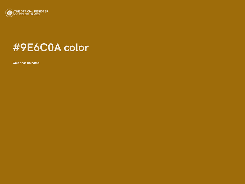 #9E6C0A color image