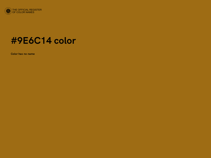#9E6C14 color image