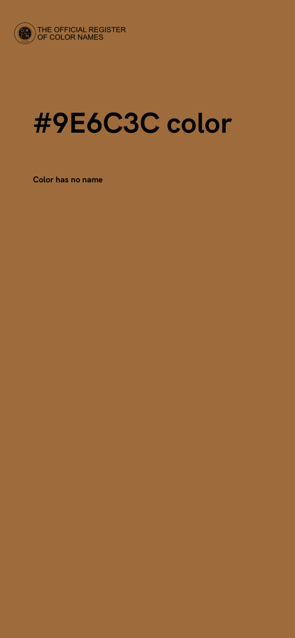 #9E6C3C color image