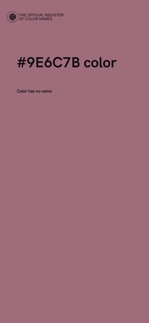 #9E6C7B color image