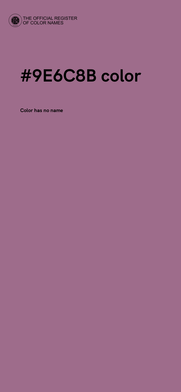 #9E6C8B color image