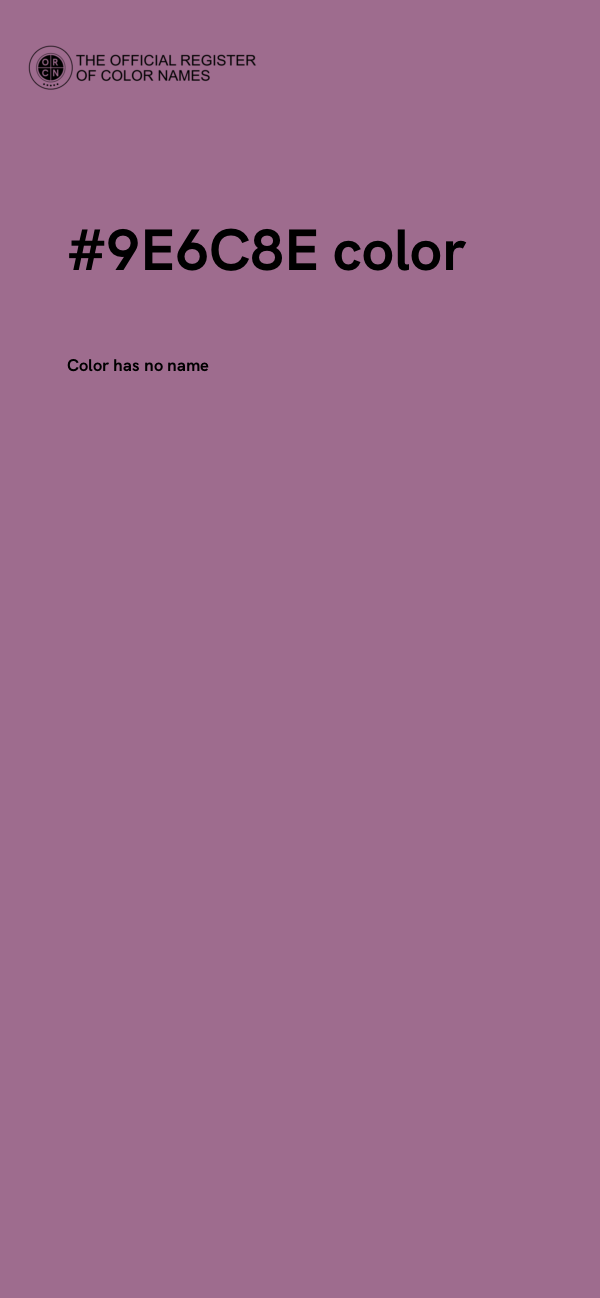 #9E6C8E color image