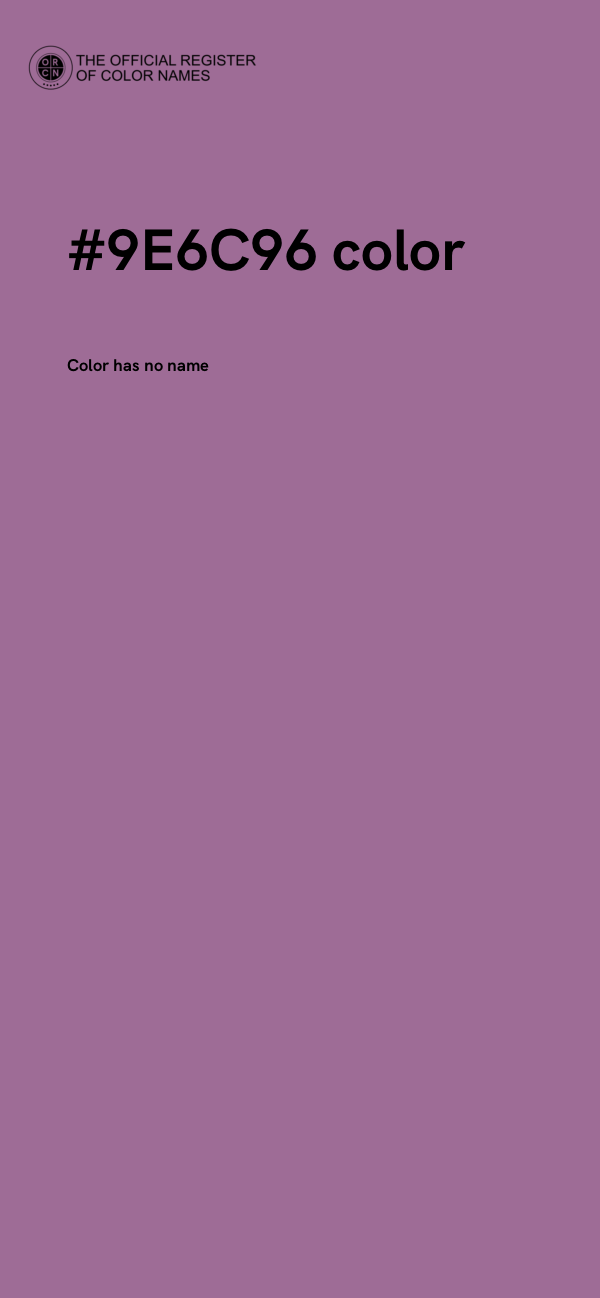 #9E6C96 color image