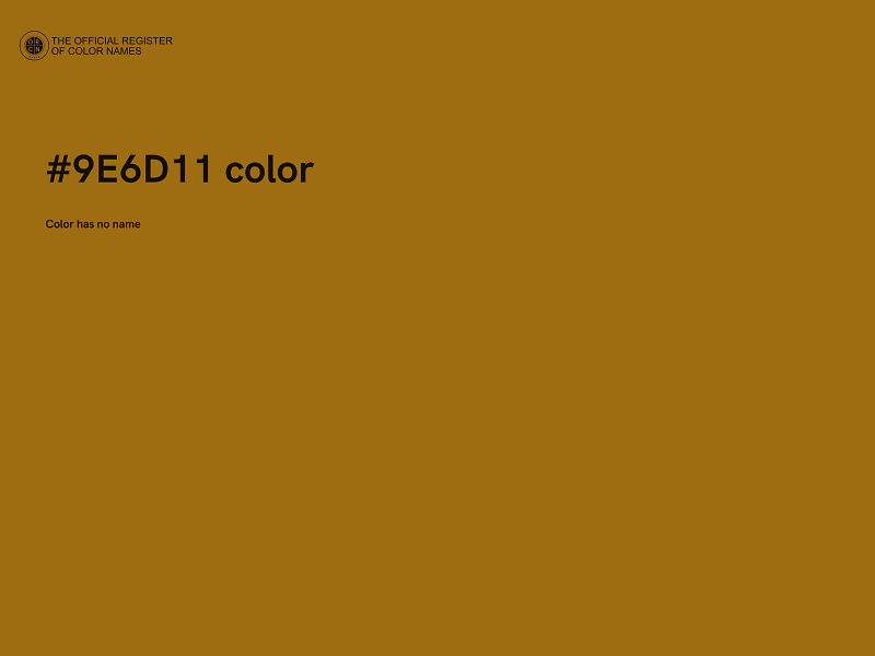 #9E6D11 color image