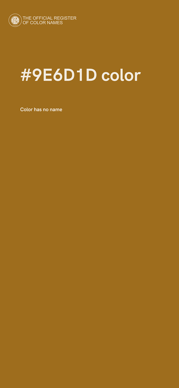 #9E6D1D color image