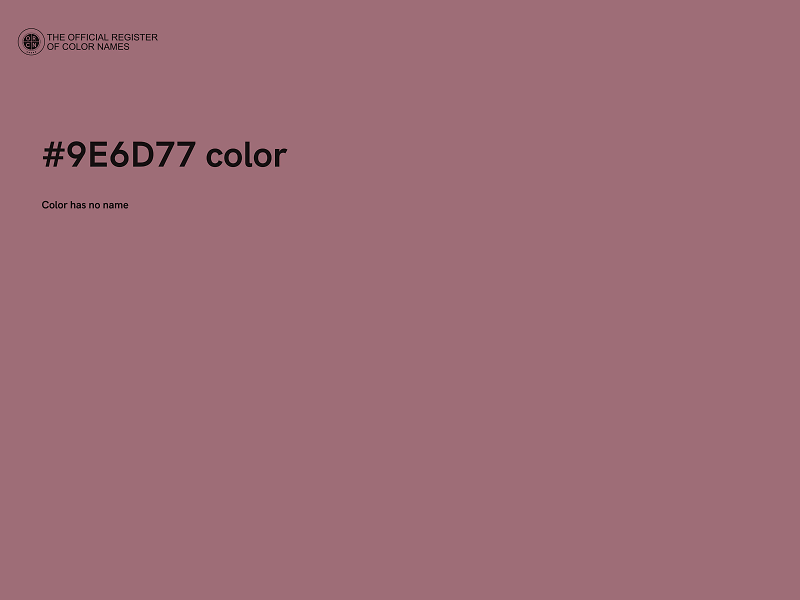 #9E6D77 color image