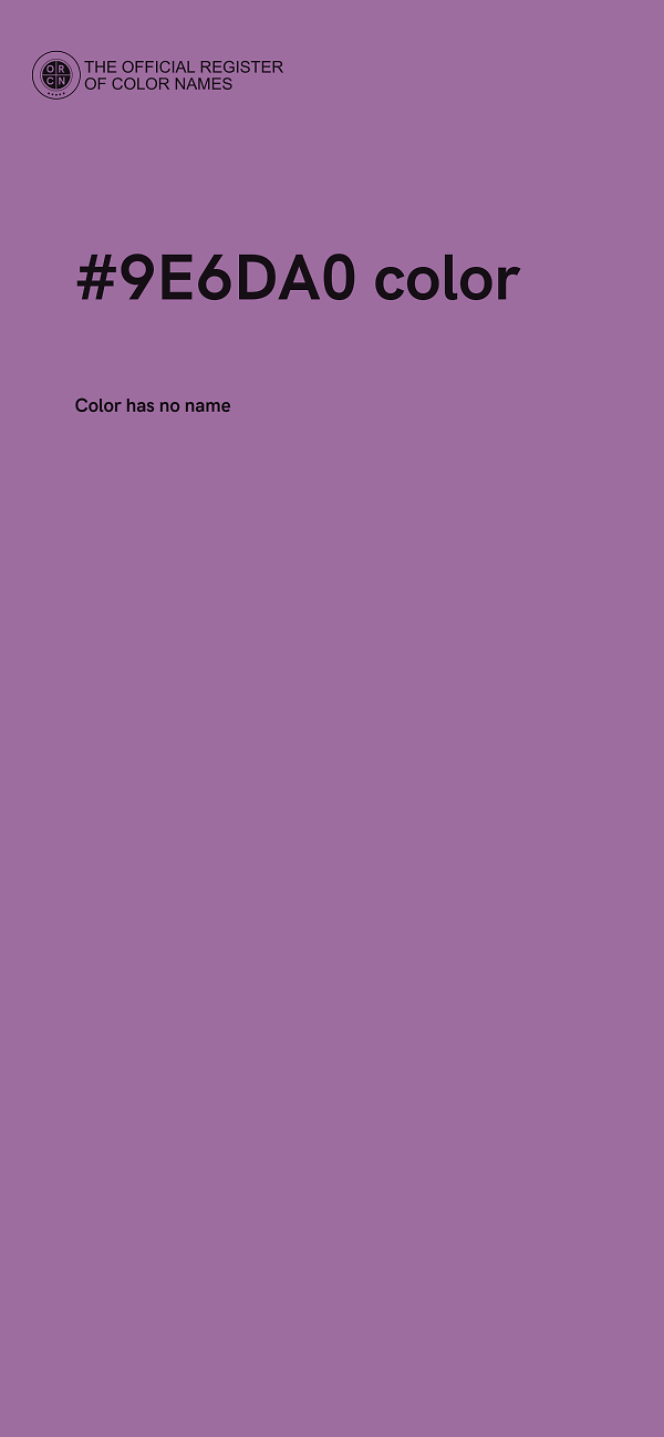 #9E6DA0 color image
