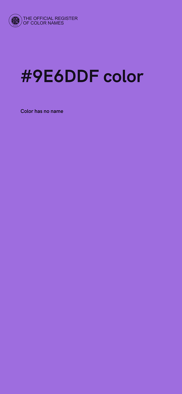 #9E6DDF color image