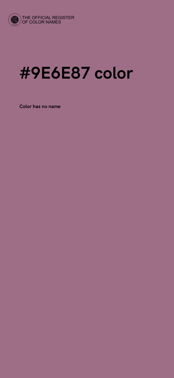 #9E6E87 color image