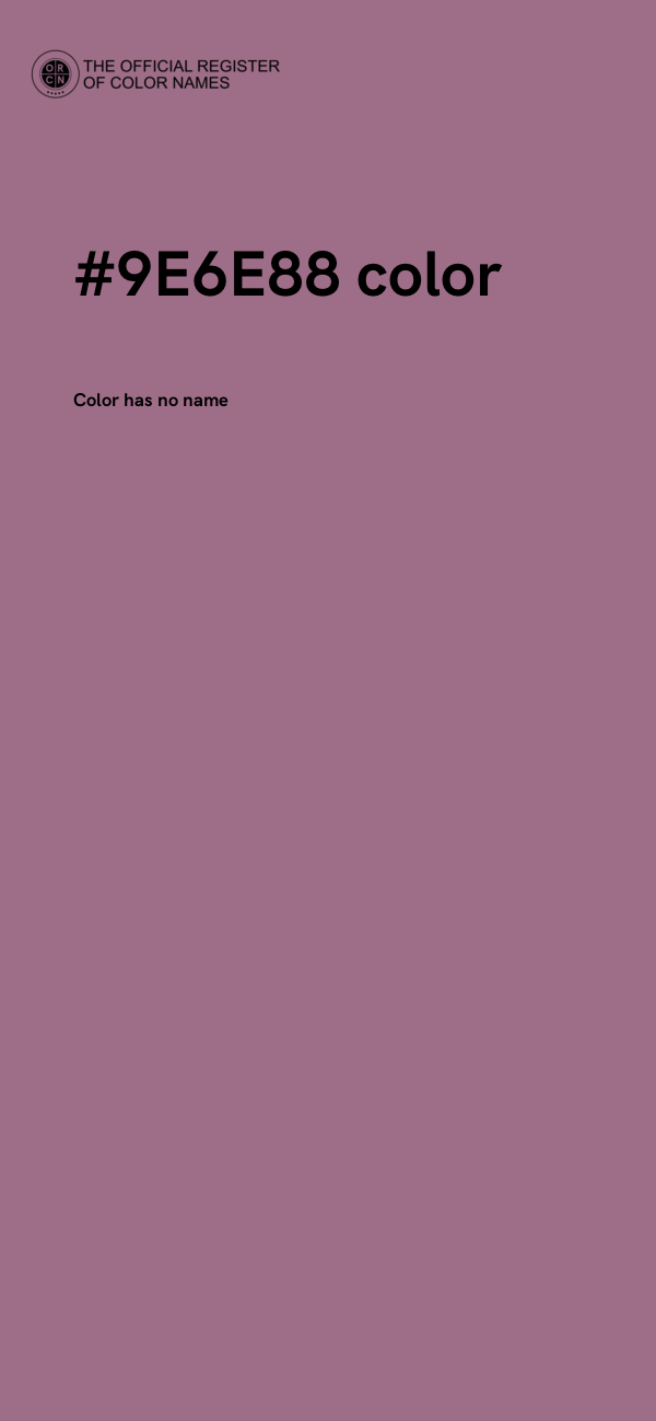 #9E6E88 color image