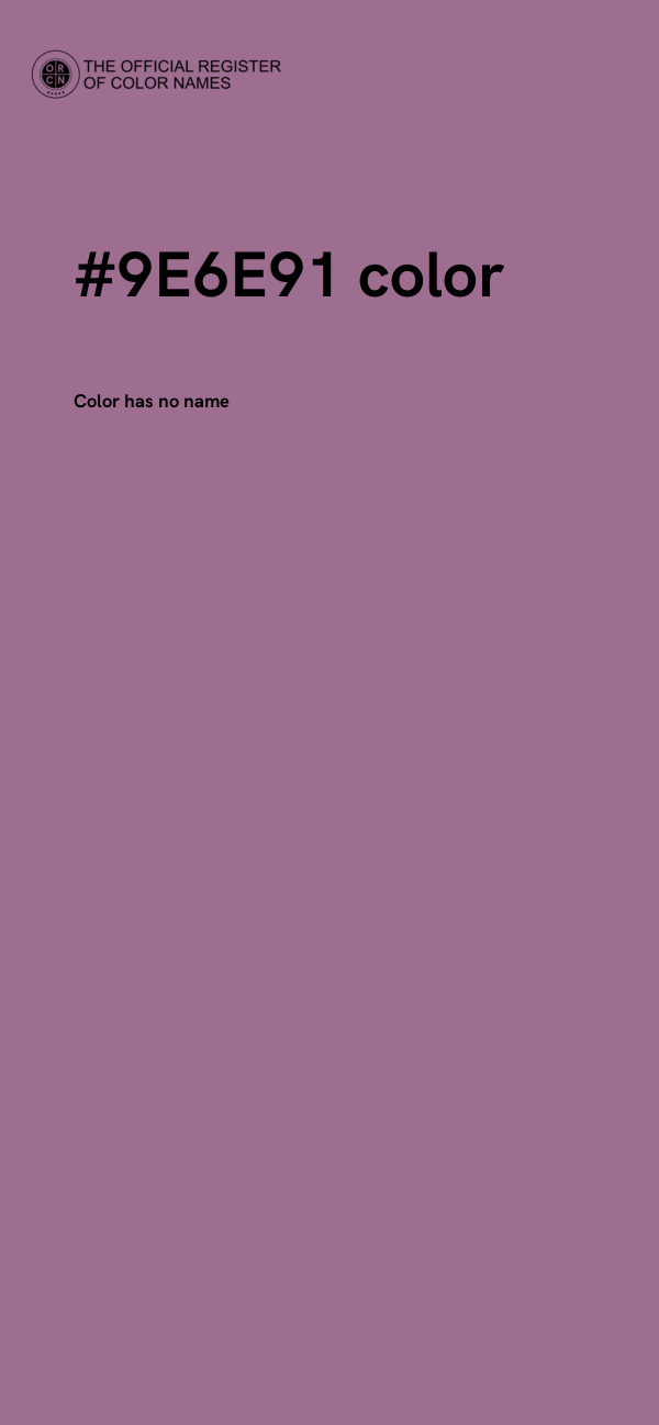 #9E6E91 color image