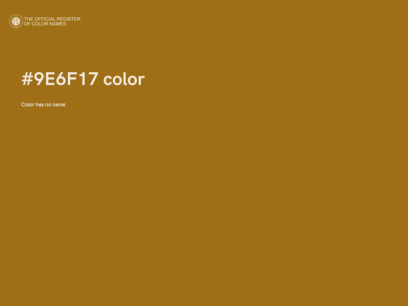 #9E6F17 color image