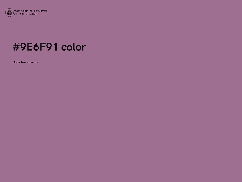 #9E6F91 color image