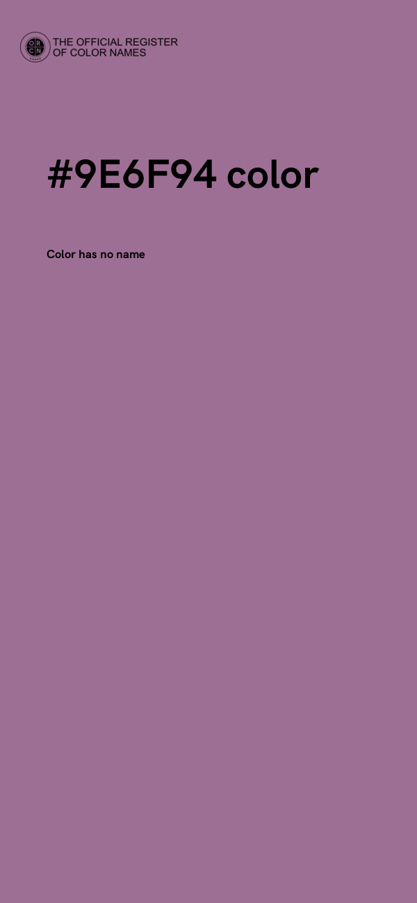 #9E6F94 color image
