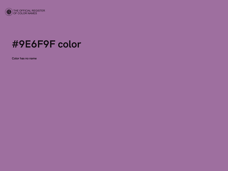 #9E6F9F color image