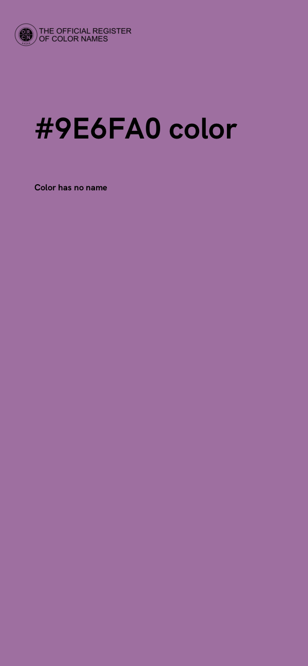 #9E6FA0 color image