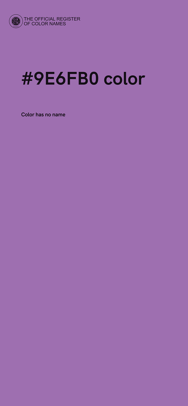 #9E6FB0 color image
