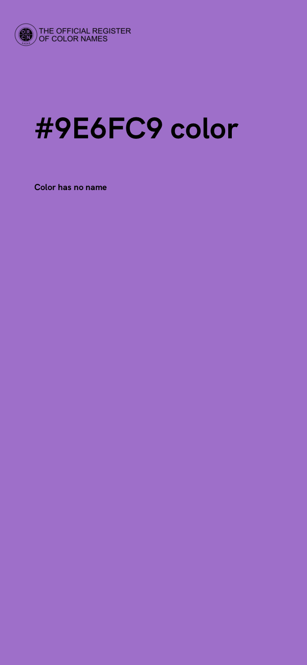 #9E6FC9 color image