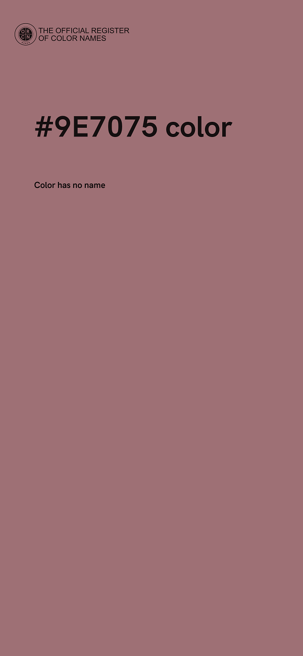 #9E7075 color image