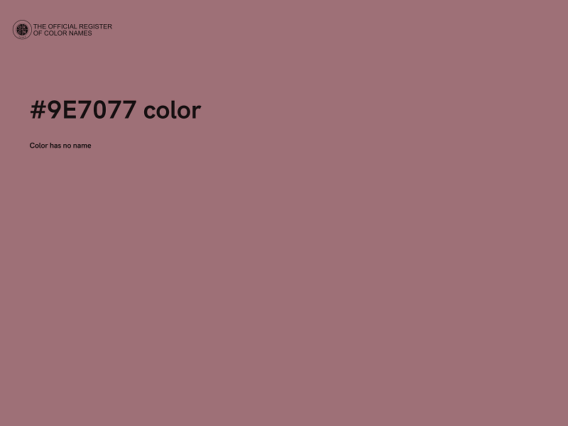 #9E7077 color image