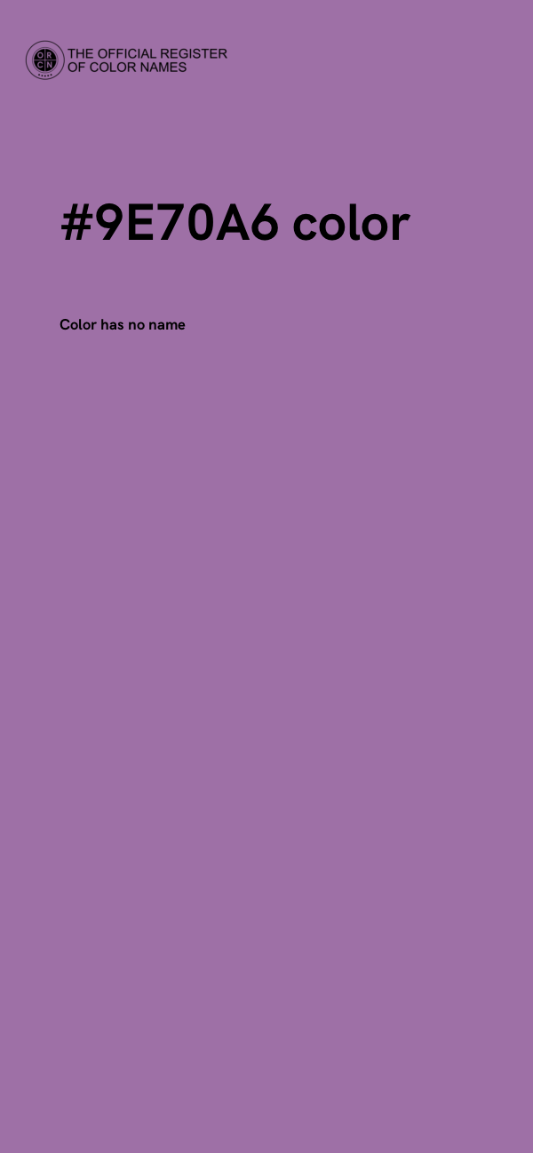 #9E70A6 color image