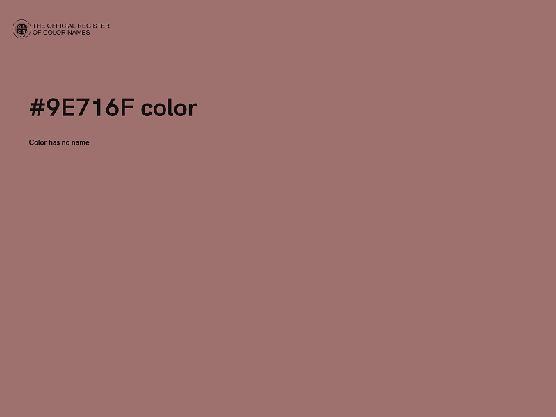 #9E716F color image